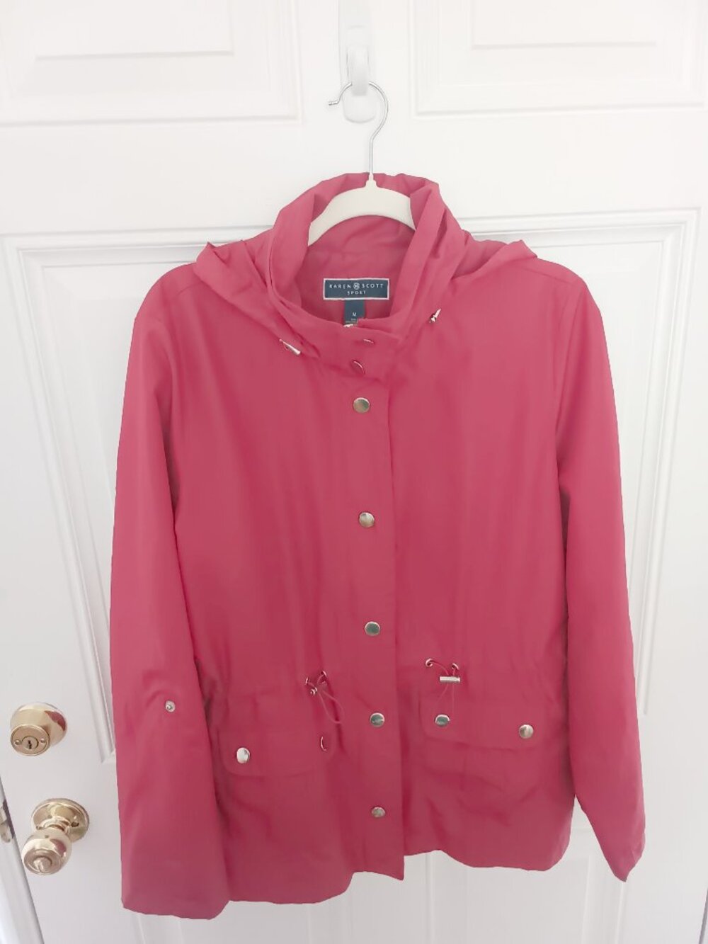 Vibrant Red Karen Scott Weatherproof Sport Jacket 90s Vintage Aesthetic Size M